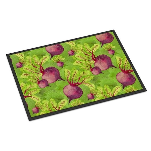 Carolines Treasures BB7574MAT Watercolor Raddishes Indoor or Outdoor Mat; 18 x 27 in. BB7574MAT - main